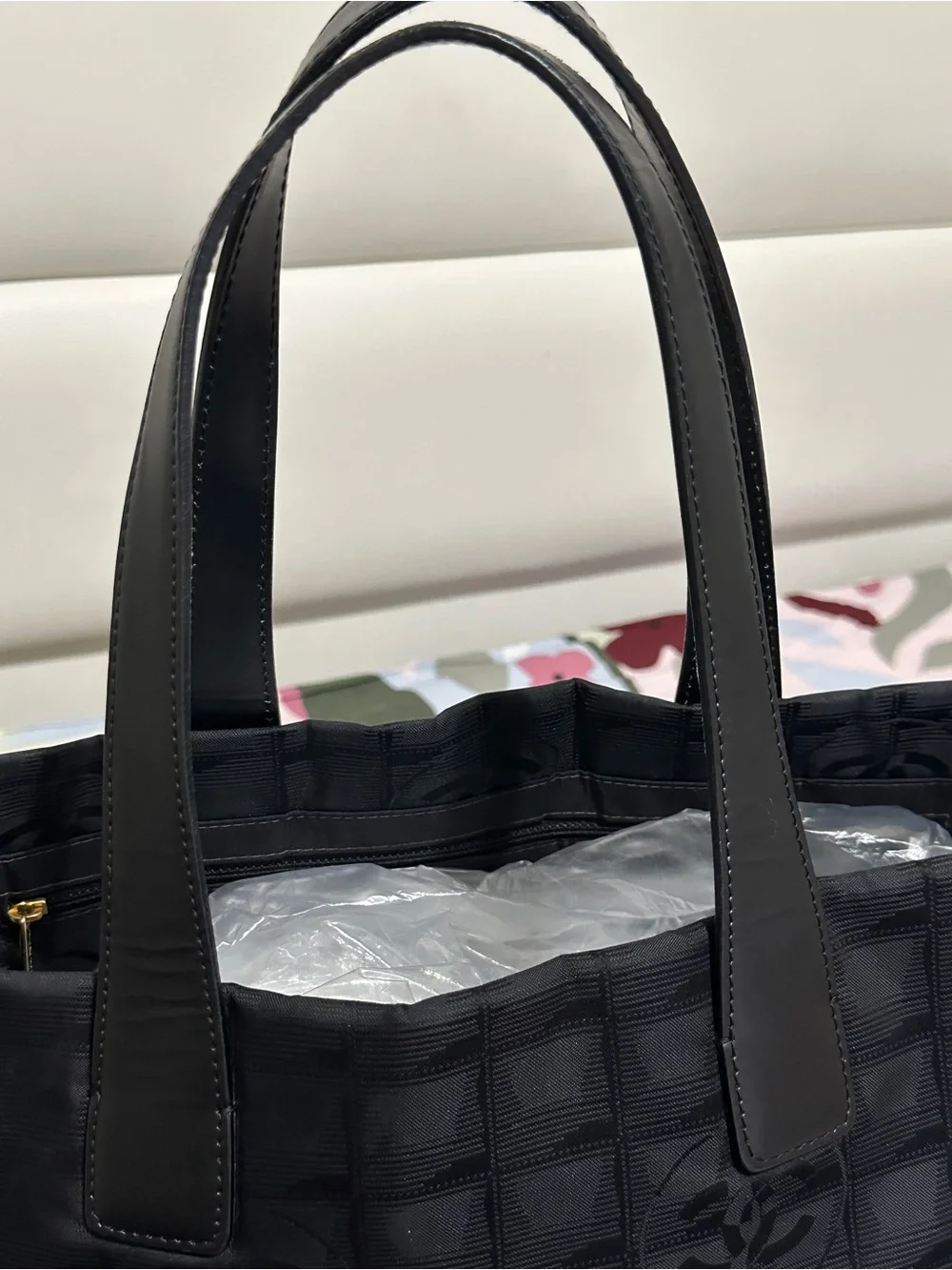 Chanel Travel Line Nylon Tote Bag